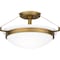 Quoizel Elderwood 2-Light Weathered Brass Semi-Flush Mount QSF5581WS - alternate 1